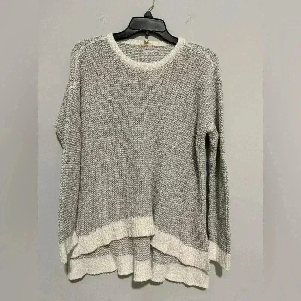 Eileen Fisher 100% Organic Cotton Oversized Sweater Size Small FLAWED